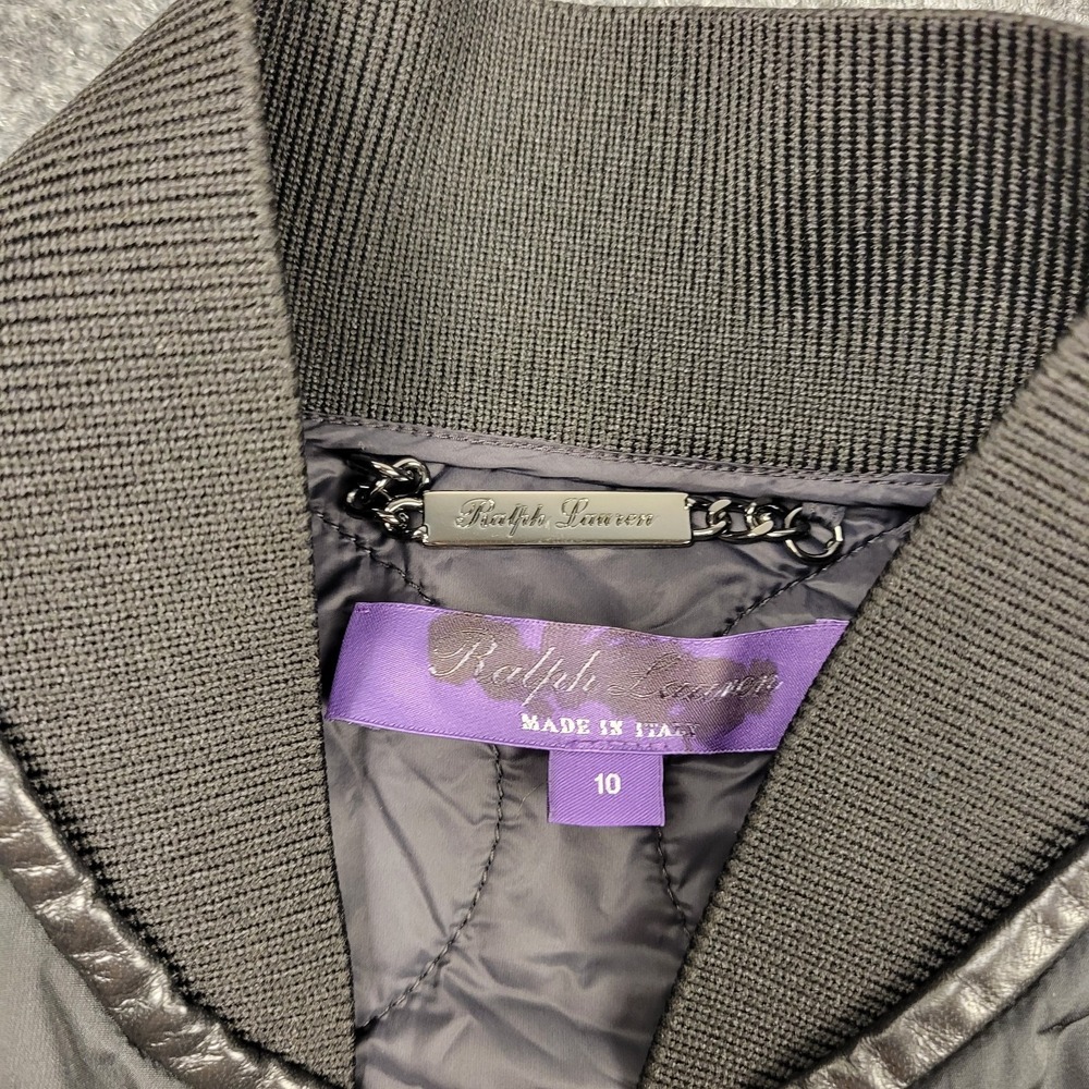 Ralph Lauren Purple Label‎ Arnett Water Repellent Taffeta Coat Womens 10 $1.650 - Picture 3 of 13